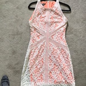 Lace overlay dress